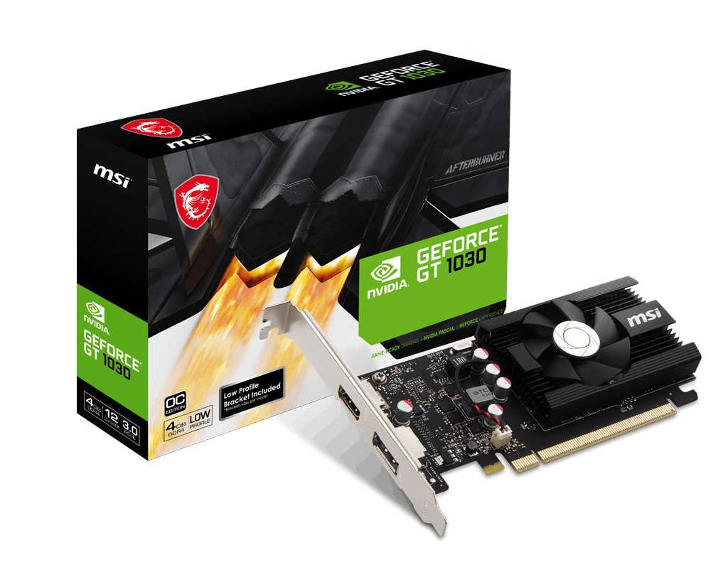 MSI GeForce GT 1030 4GD4 LP OC 4GB Graphics Card