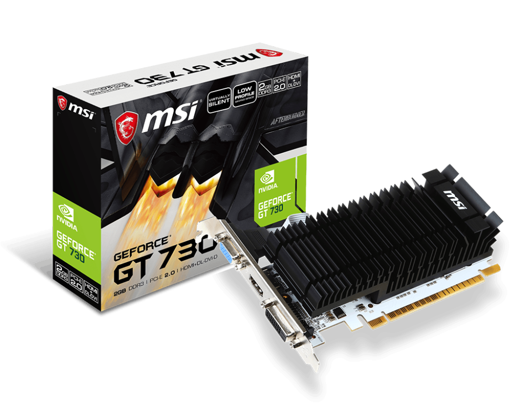 MSI GeForce GT 730 2GB DDR3 PCI Express 2.0 Graphics Card