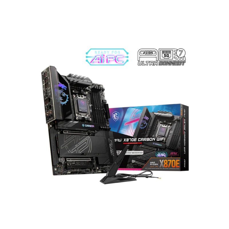 MSI MPG X870E CARBON WIFI DDR5 AMD AM5 ATX Motherboard