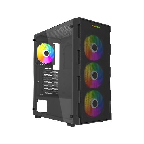 MaxGreen PS195-10-M Mid-Tower ATX Gaming Case