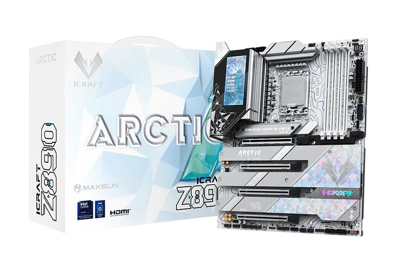 Maxsun iCraft Z890 Arctic (Wi-Fi 7) DDR5 LGA1851 ATX Motherboard White