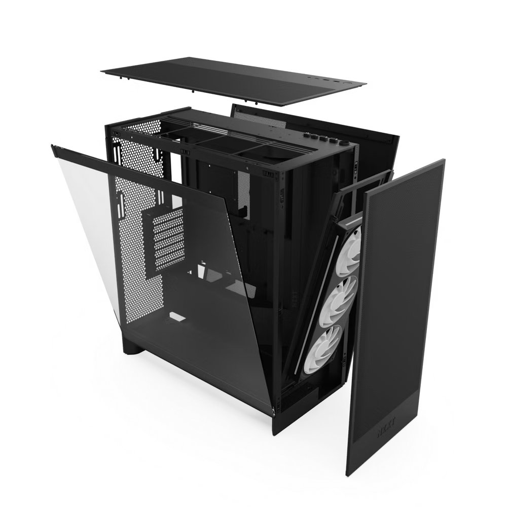 NZXT H7 Flow RGB 2024 Mid-Tower ATX Airflow Casing With 360 RGB Fan