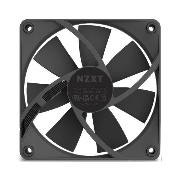 NZXT F120P 120mm Static Pressure Casing Fan - Black