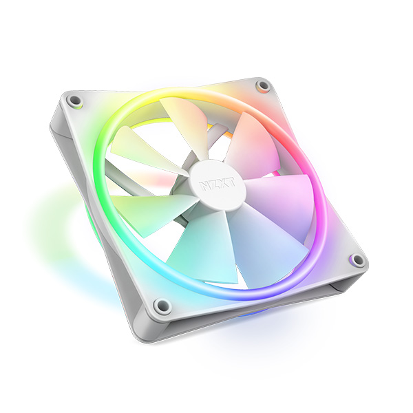 NZXT F140 RGB DUO 140mm RGB Casing Fan - White