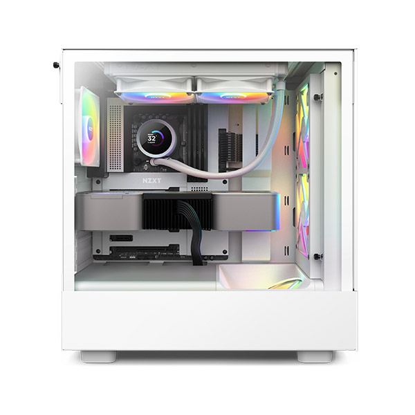 NZXT Kraken 240 RGB 240mm AIO Liquid Cooler with LCD Display - White