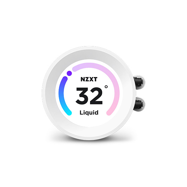 NZXT Kraken Elite 360 RGB CPU Liquid Cooler with LCD Display - White