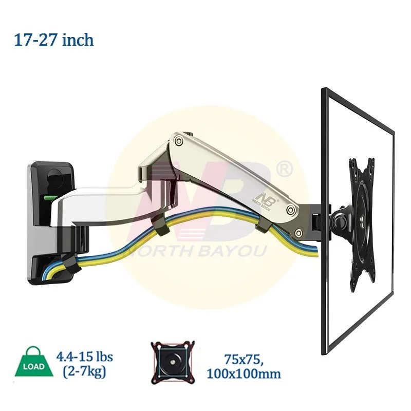 North Bayou F150 Swivel 17-27inch Monitor Desk Mount