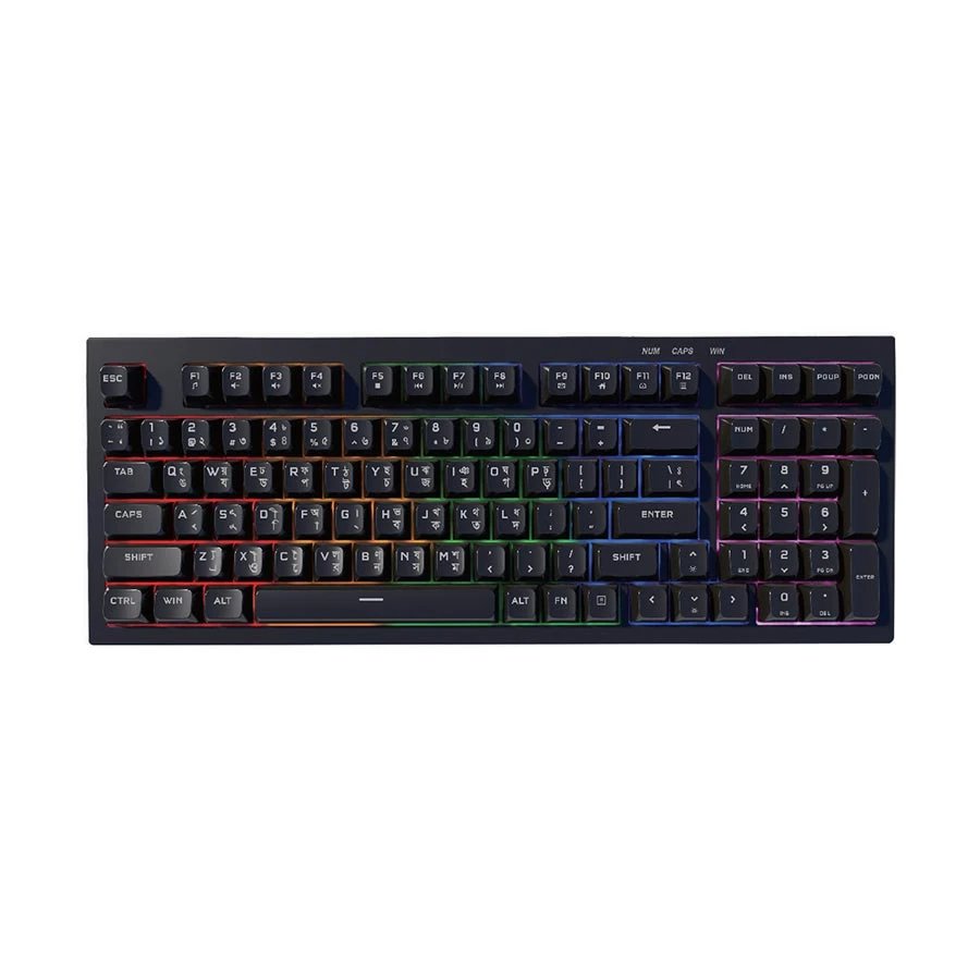 PC Power Silent-98 Gaming Keyboard with Bangla