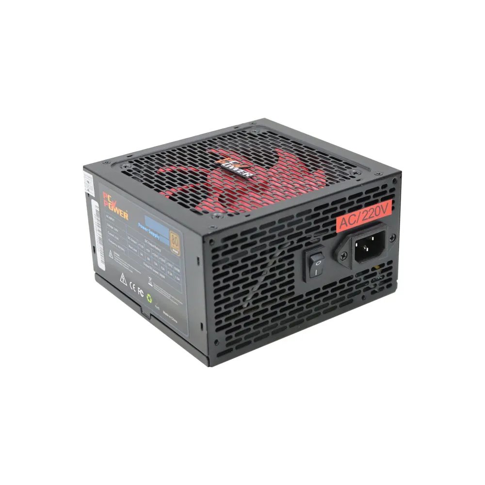 PC Power PP-350W 350W 80+ Bronze Gaming Power Supply Black