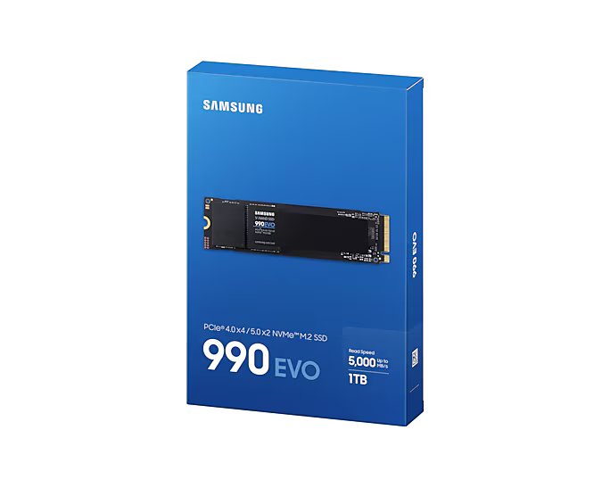 Samsung 990 EVO 1TB PCIe 4.0 M.2 NVMe SSD