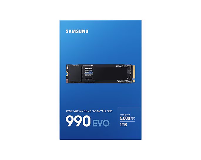 Samsung 990 EVO 1TB PCIe 4.0 M.2 NVMe SSD