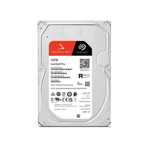 Seagate IronWolf Pro 10TB 3.5-inch 7200RPM SATA NAS HDD - ST10000NT001