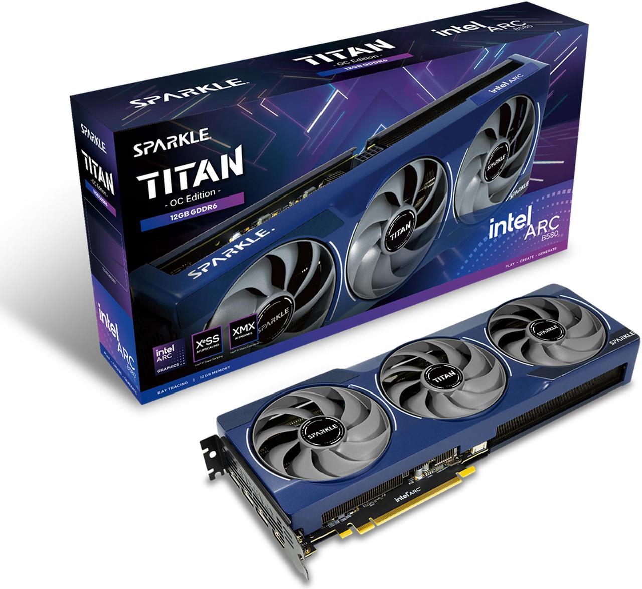 Sparkle Arc B580 TITAN OC Black 12GB GDDR6 Graphics Card