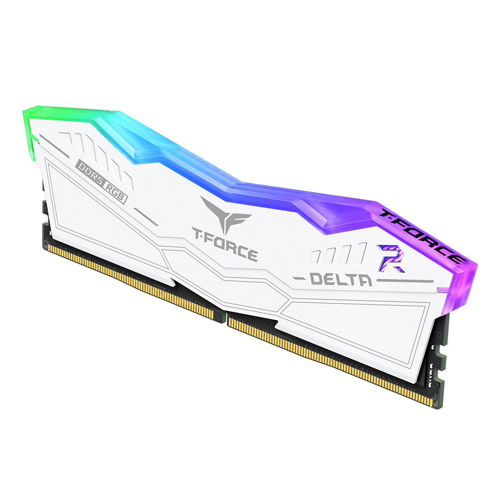 TEAM T-FORCE DELTA RGB White 16GB (2x8GB) 6000MHz DDR5 Gaming RAM