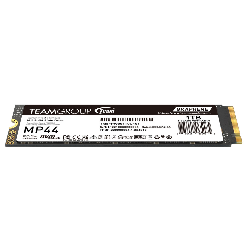 TEAM MP44 1TB M.2 PCIE GEN4 NVME INTERNAL SSD