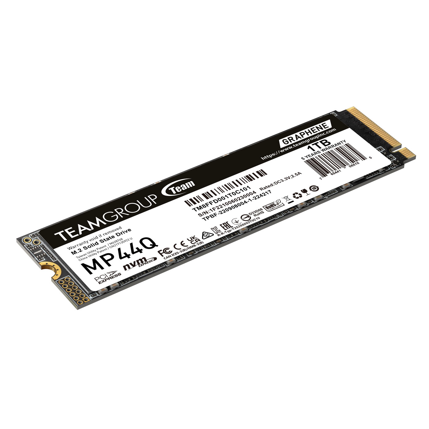 Team MP44Q 1TB M.2 PCIe Gen4 x4 NVMe SSD