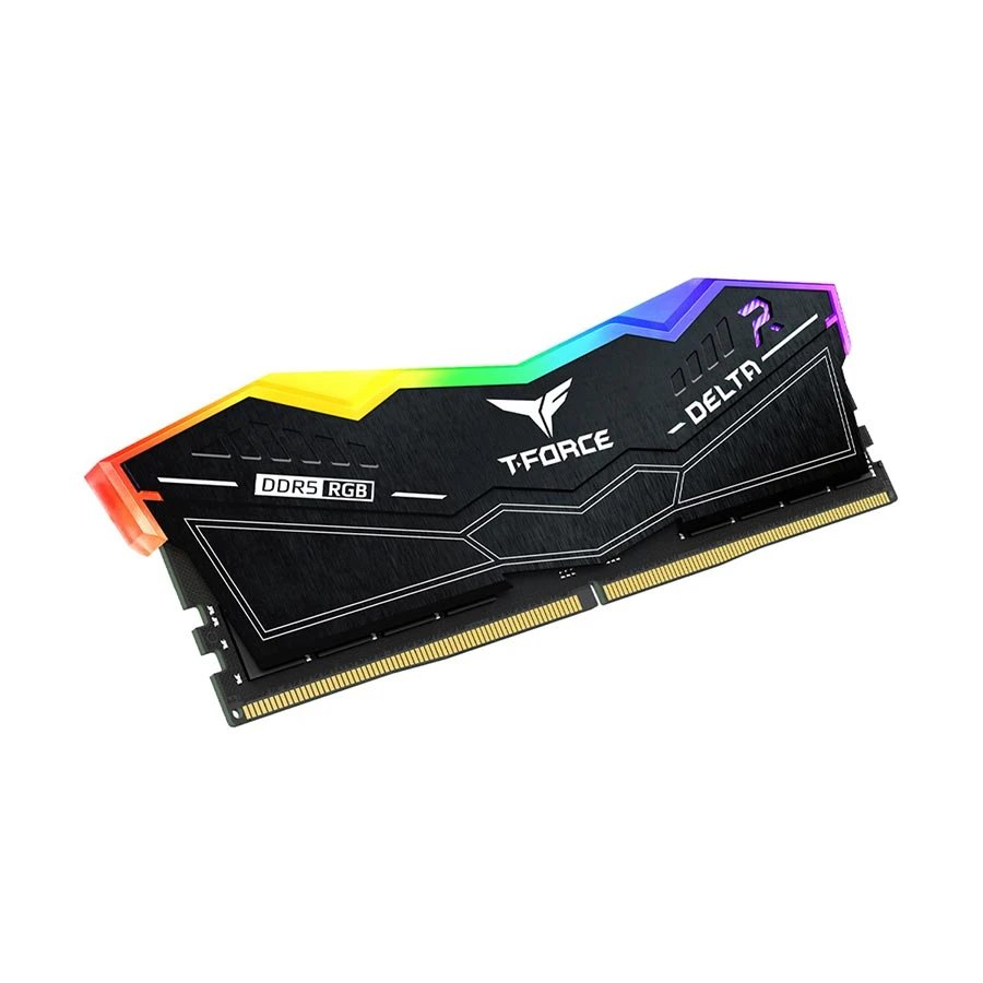 Team T-Force Delta RGB 8GB DDR5 6000MHz Black Heatsink Gaming Desktop RAM