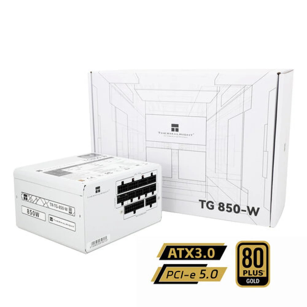 Thermalright TG-850 850W 80 Plus Gold White Colour Power Supply