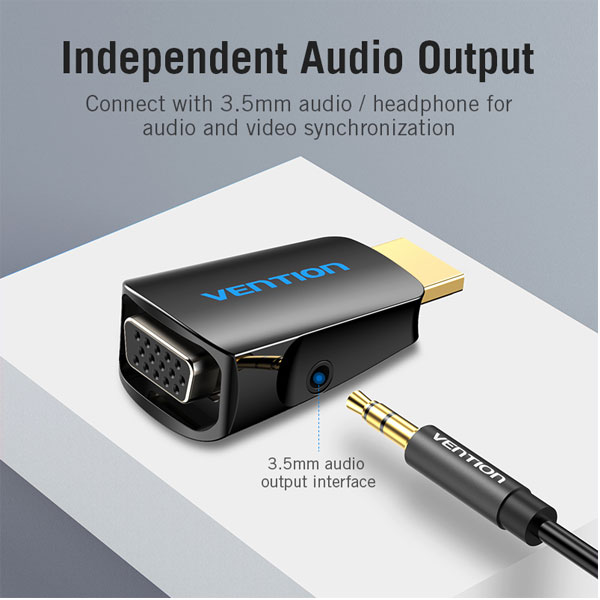 Vention AIDB0 HDMI to VGA Converter with 3.5MM Audio