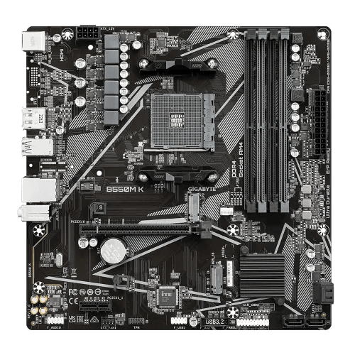 Gigabyte B550M K AMD AM4 Micro ATX Motherboard