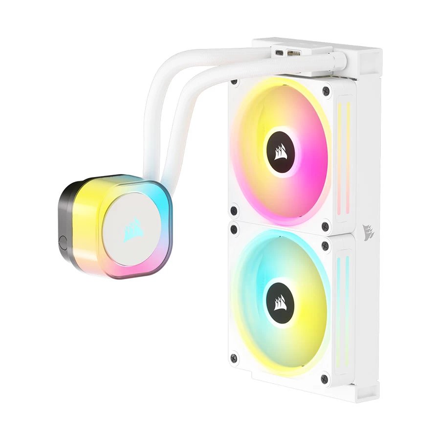 Corsair iCUE LINK H100i RGB 240mm AIO White Liquid CPU Cooler