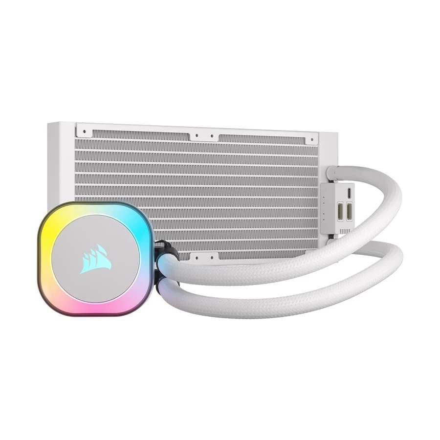 Corsair iCUE LINK H100i RGB 240mm AIO White Liquid CPU Cooler