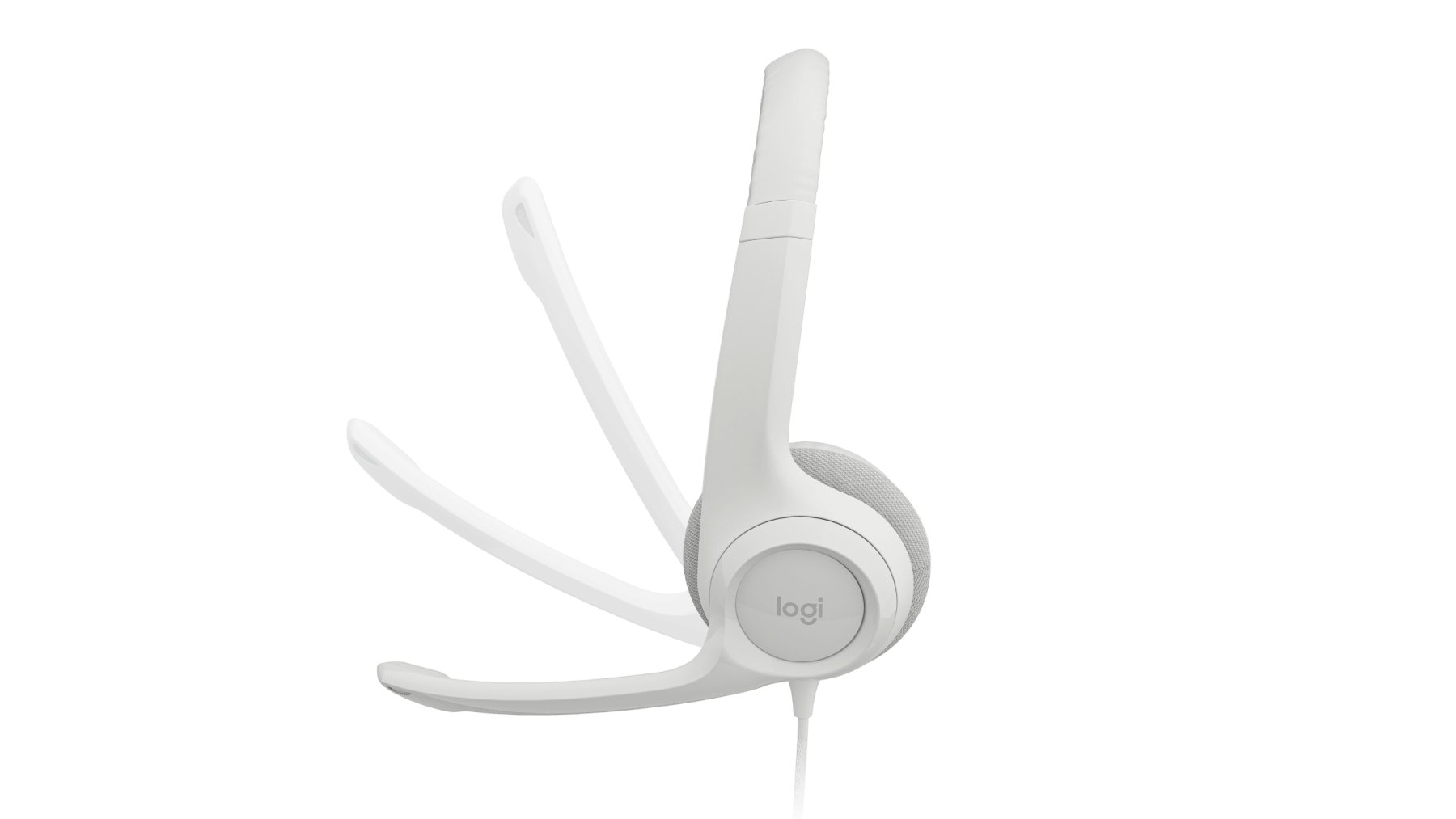 Logitech H390 Stereo USB Headset White with Microphone