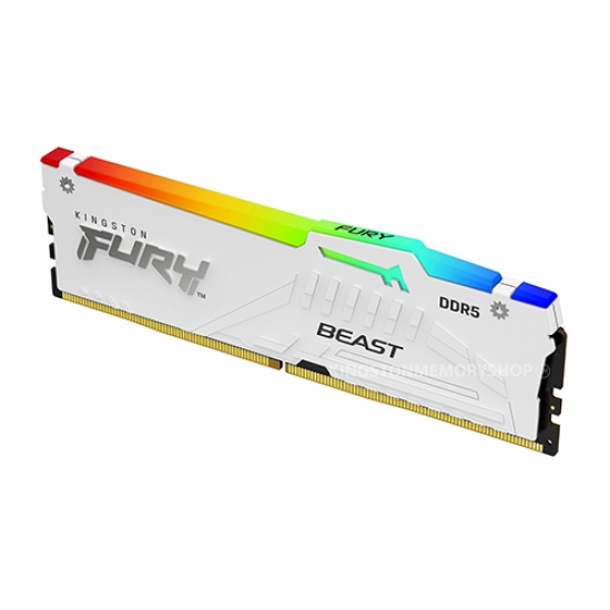 Kingston FURY Beast White RGB 16GB DDR5 6000MHz Desktop Ram