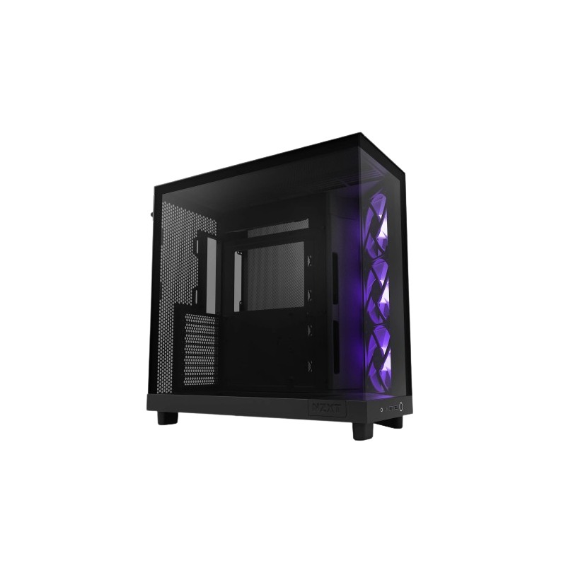 NZXT H6 Flow RGB Compact Dual-Chamber Mid-Tower Airflow Case (Black)