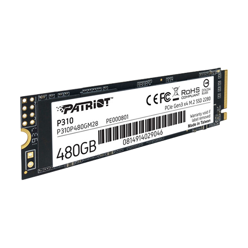 Patriot P310 480GB M.2 2280 PCIe 3.0 NVMe SSD