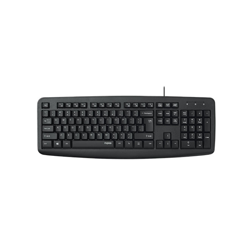 RAPOO NK2600 WIRED SPILL-RESISTANT USB KEYBOARD-BLACK