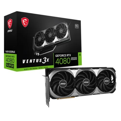 MSI GeForce RTX 4080 SUPER 16G VENTUS 3X OC GDDR6X Graphics Card