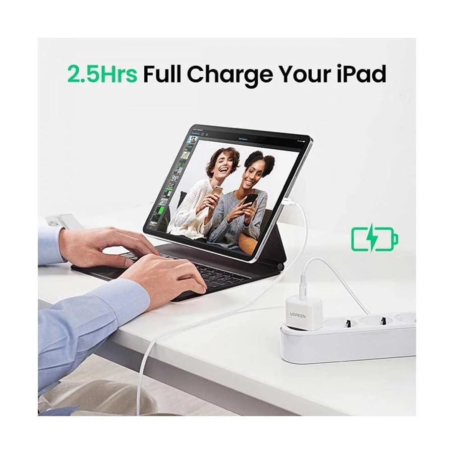 Ugreen CD241 (10220) 20W Mini PD USB-C White Charger #10220