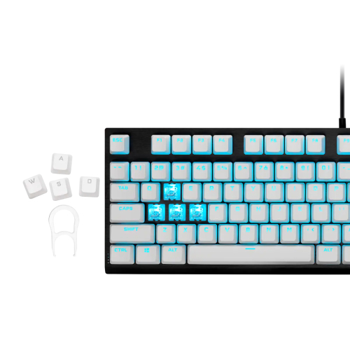 Corsair PBT DOUBLE-SHOT PRO Keycap Mod Kit — Arctic White