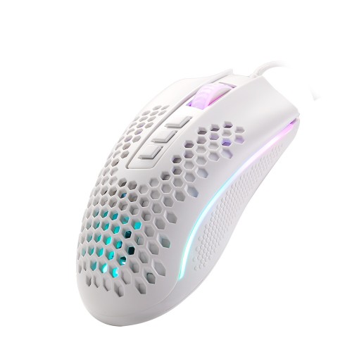 Redragon M808 Storm White Lightweight RGB Honeycomb Gaming Mouse