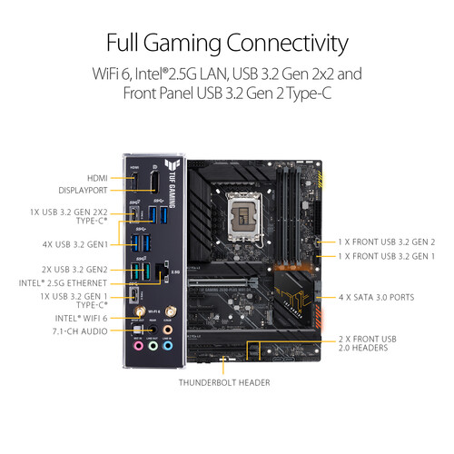 Asus TUF Gaming Z690-Plus WIFI D4 ATX Motherboard