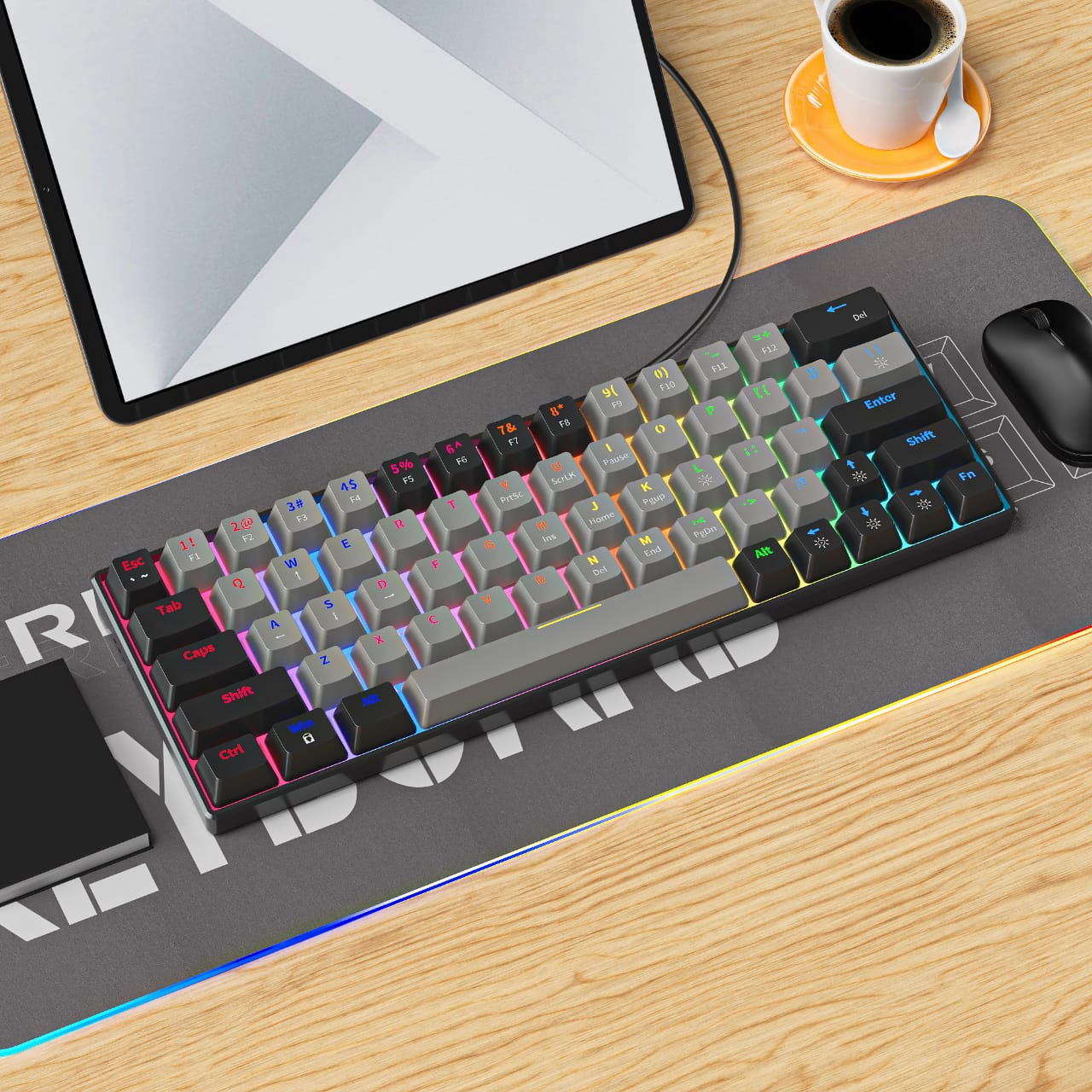 Zifriend ZA646 (64 Keys) 60% Mechanical Keyboard