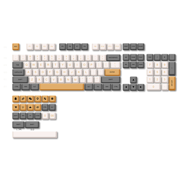 XDA-3 Sublimate dye XDA profile PBT keycaps customized for keyboard multiple sku color