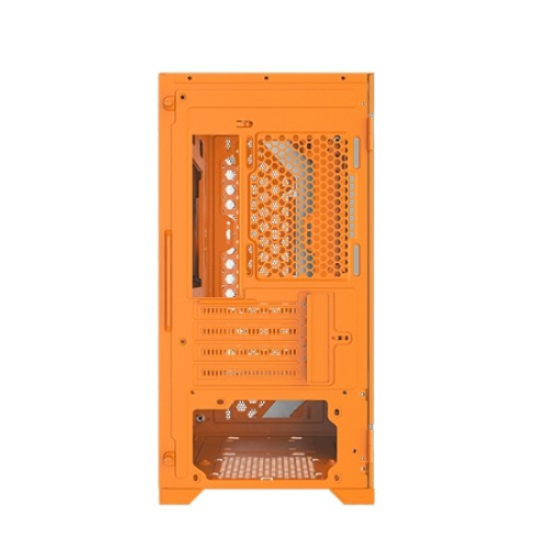 Xigmatek Gemini II Orange Meshed Grill Led MATX Case