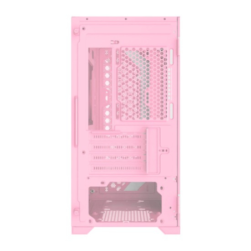 Xigmatek Gemini II Queen Tempered Glass Mini Tower Case (Pink)