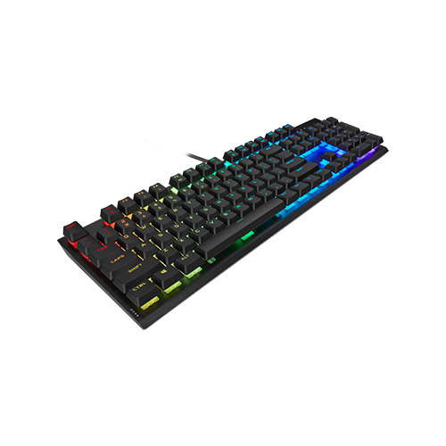 CORSAIR K60 RGB PRO CHERRY VIOLA Mechanical Gaming Keyboard (Black)