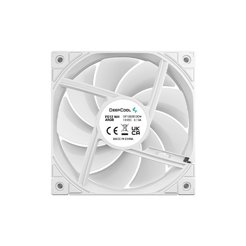 Deepcool FD12 ARGB WH-3 IN 1 120mm Casing Cooling Fan (White)