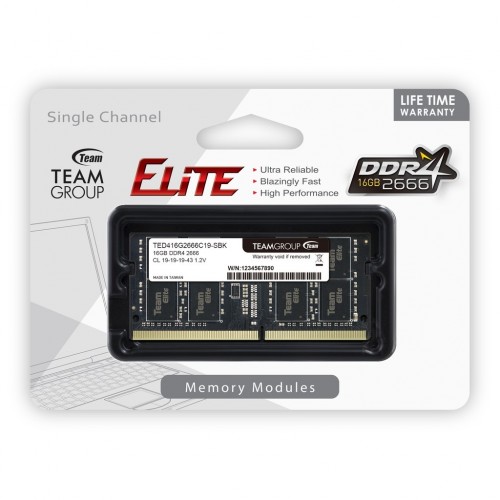 TEAM ELITE 16GB 2666MHz Laptop RAM