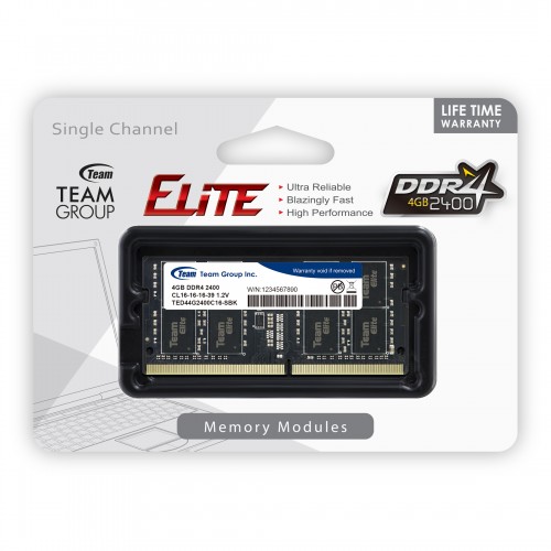 TEAM ELITE SO-DIMM DDR4 4GB 2400MHz Laptop RAM