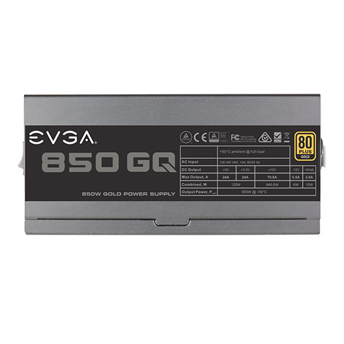 EVGA 850 GQ 80+ GOLD 850W Semi Modular Power Supply