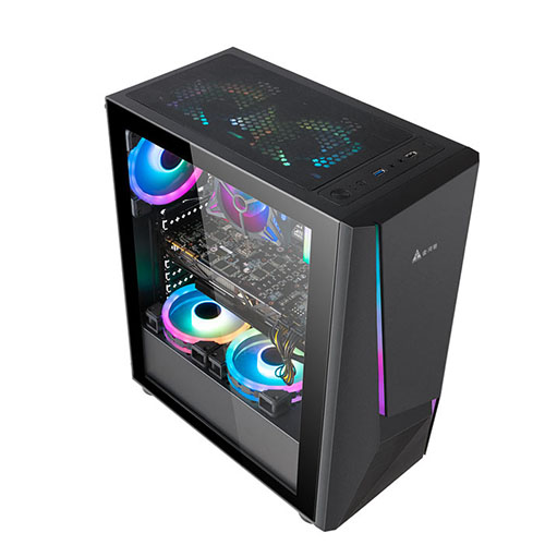 Golden Field 1092B Tempered Glass Mid Tower Gaming Case