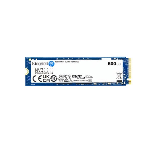 Kingston NV3 500GB NVMe M.2 2280 PCIe Gen4 Internal SSD