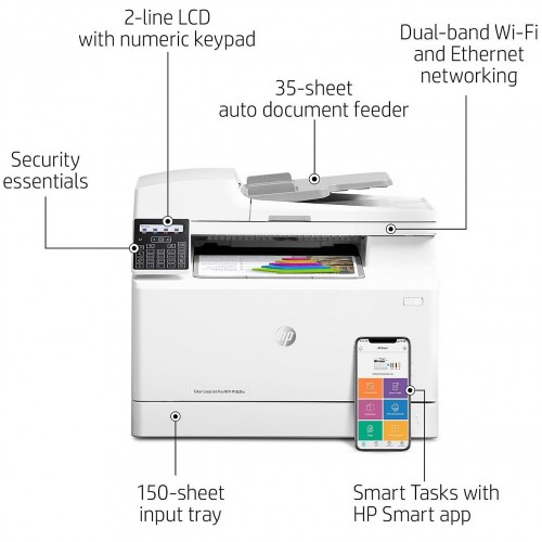 HP LaserJet Pro MFP M183fw Multifunction Color Printer