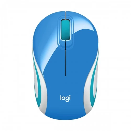 Logitech M187 Wireless Optical Mini Mouse - Blue