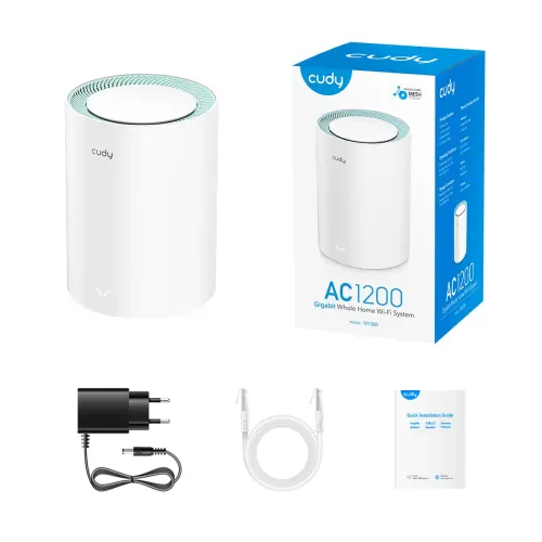 Cudy M1300 AC1200 Whole Home Mesh WiFi Router (1 Pack)